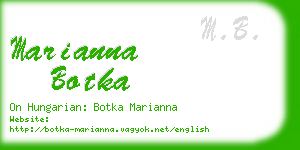 marianna botka business card